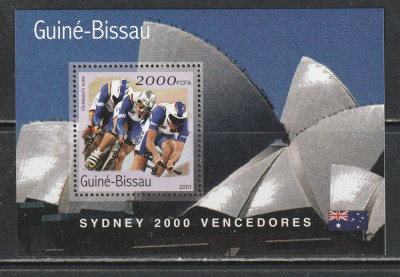 Guinea Bissau 2001 - Medaliati la Jocurile Olimpice Sydney S/S 1v MNH foto