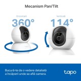 CAMERA IP TP-LINK, cube, pt. interior, dist. IR 12 m, rotatie 360 grade, 5 MP, 3K QHD (2880&times;1620 px), microfon, carcasa plastic, slot SD card, &amp;quot;T
