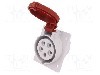 Conector alimentare AC, IEC 60309, IP44, 16A, 400V AC, 5 pini, PAWBOL - B.1056SZ