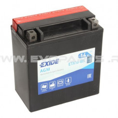 Baterie EXIDE AGM 12V 14AH (YTX16-BS) Fara Intretinere