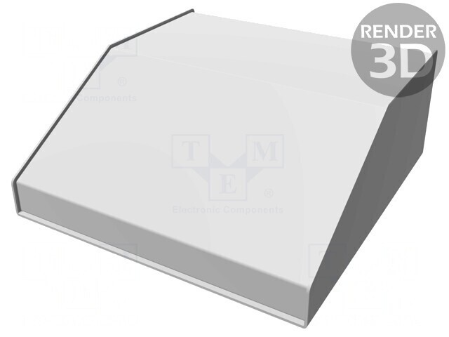Carcasă desktop aluminiu 254x259x102mm
