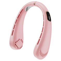 Ventilator portabil pentru gat, cu acumulator Techsuit H6, roz foto