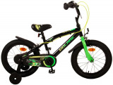 Bicicleta pentru baieti Volare Super GT, 16 inch, culoare negru/verde, frana de PB Cod:21783