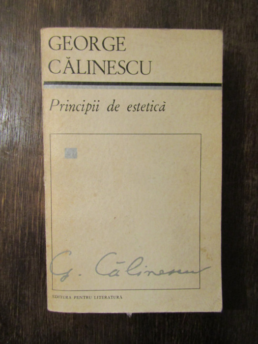 PAGINI DE ESTETICA -GEORGE CALINESCU