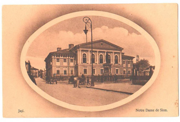 SV * Iasi / Jasi NOTRE DAME DE SION * Imagine in Medalion * anii 1900 - 1910