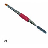Pensulă cu capăt dublu pentru poligel - Meteor no.6, ADL