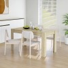 VidaXL Masă de sufragerie stejar Sonoma 140x74,5x76 cm lemn prelucrat 804205
