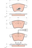TRW GDB1721 COTEC set placute frana,frana disc