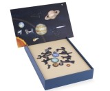 Puzzle magnetic Sistemul solar, Apli Kids, 28 x 18 cm, 27 piese