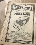 DER FAMILIEN ROMAN , Mata Hari, edt Eminescu, Cernauti Pret 3 lei, Nr 51