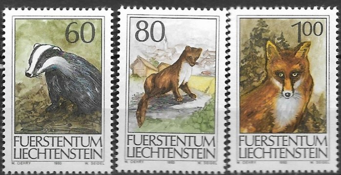 C3621 - Liechtenstein 1993 - Fauna 3v.nestampilate MNH