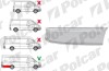 Segment reparatie aripa spate MERCEDES SPRINTER, 07.2006-06.2018, VW CRAFTER (2E), 12.2005-04.2017, dreapta, metal galvanizat; in spatele rotii; lung