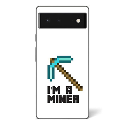 Husa compatibila cu Google Pixel 6 Silicon Gel Tpu Model Minecraft Miner foto