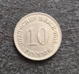 Moneda Germania 10 Pfennig 1914 imparatul William II km # 12 tiraj mic, Europa