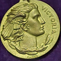 Medalie/distintie/CAMPIONATUL STUDENTESC 1957-VICTORIA,MEDALIE Aurie Superba