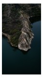 Tablou Canvas, "Peninsula st&acirc;ncoasă &icirc;n amurg liniștit", Peisaj, St&acirc;ncă, Apă, Vegetație, Natură, Sălbatică, Contrast, Texturi, Liniște, Reflexie, 26 x
