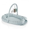 BabyNest BabyJem Turcoaz cu Bara Jucarii, Salteluta Reductor Patut, 50x80cm, Oeko-Tex, Siguranta Bebelusi
