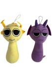 Cumpara ieftin Set 2 jucării de pluș Sprunki: Simon și Durple, Galben-Mov, 23cm