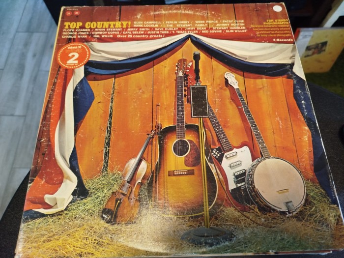 Vinil 2XLP Various &lrm;&ndash; Top Country (VG)