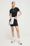 Adidas rochie culoarea negru, mini, mulată IP2269