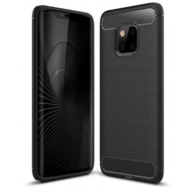 Husa HUAWEI Mate 20 Pro - Luxury Carbon TSS, Negru foto