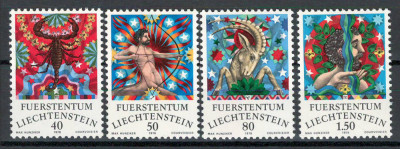 Liechtenstein 1978 713/16 MNH nestampilat - Zodiac (III) foto