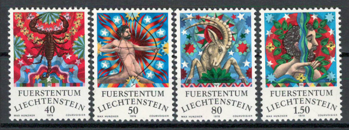 Liechtenstein 1978 713/16 MNH nestampilat - Zodiac (III)