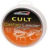 FIR TEXTIL Climax CATFISH KEVLAR LEADER 20m 1.30mm 150kg Olive Green