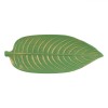 Suport Potpourri Lemn, Frunza Verde Brushed, Detalii Aurii, 45x18cm, Oem