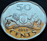 Cumpara ieftin Moneda exotica 50 CENTI - Republica ESWATINI, anul 2018 * cod 5054 = UNC, Africa