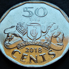 Moneda exotica 50 CENTI - Republica ESWATINI, anul 2018 * cod 5054 = UNC