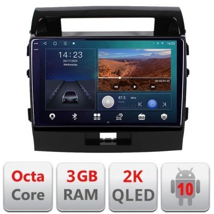 Navigatie Toyota LandCruiser 2008-2015 B-381 Android Ecran 2K QLED octa core 3+32 carplay android auto KIT-381+EDT-E310V3-2K CarStore Technology