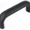 Maner aluminiu, 145mm, neagra, ELESA+GANTER - GN 565-26-128-SW