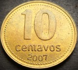 Cumpara ieftin Moneda 10 CENTAVOS - ARGENTINA, anul 2007 *cod 3582 = A.UNC, America Centrala si de Sud