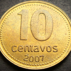 Moneda 10 CENTAVOS - ARGENTINA, anul 2007 *cod 3582 = A.UNC