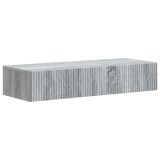 vidaXL Masă laterală montată pe perete Sonoma gri 87,5 x 34,5 x 17 cm 898501