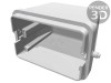 Conector Carcasa Harting HAN 48B M50, Aluminiu, IP65, -40-125&deg;C