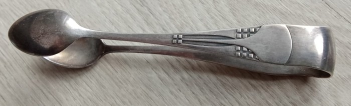 WMF Art Nouveau clește pentru zahăr, metal argintat din 1903