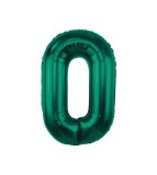 Balon folie sub forma de cifra, verde, 85 cm-Tip Cifra 0