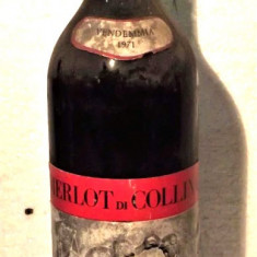 A 36 VIN ROSU MERLOT DI COLLINA, CL 72 GR 12 RECOLTARE 1971