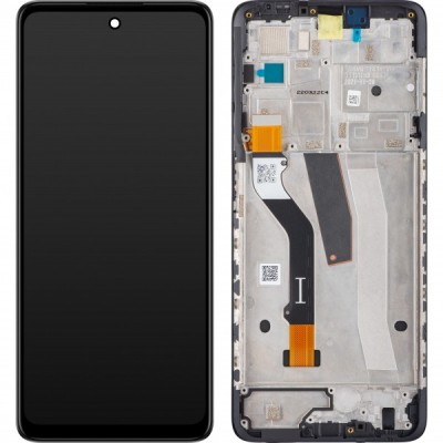 Display cu Touchscreen Motorola Moto G51 5G, cu Rama, Negru, Service Pack 5D68C20028 foto
