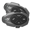 Sistem comunicare moto complet Bluetooth INTERCOM Interphone model Tour &ndash; kit 2 bucati (pentru 2 utilizatori)