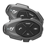 Sistem comunicare moto complet Bluetooth INTERCOM Interphone model Tour &ndash; kit 2 bucati (pentru 2 utilizatori)