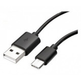 Cablu de date USB - USB Type-C Negru Bulk