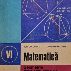 Ion Cuculescu - Matematica - Geometrie - Manual pentru clasa aVI-a (editia 1985)