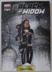 BLACK WIDOW , SERIA MARVEL , ANII 2000 , COLECTIA &amp;#039; RENASTEREA &amp;#039; , NR. 3 , 2021, BENZI DESENATE CU TEXT IN LIMBA ROMANA * foto