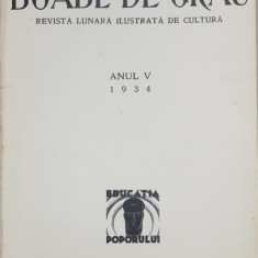 BOABE DE GRAU, REVISTA LUNARA ILUSTRATA DE CULTURA, ANUL V - BUCURESTI, 1934