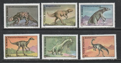 Romania 1994 - #1341 Animale Preistorice 6v MNH foto