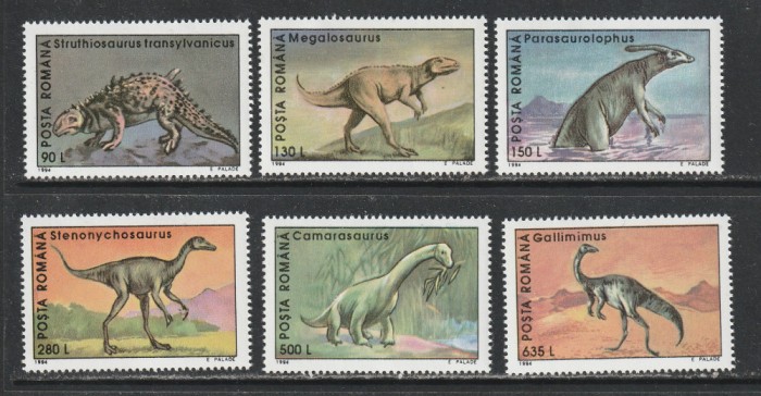 Romania 1994 - #1341 Animale Preistorice 6v MNH