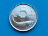 5 Lire 1970 Italia-UNC-Luciu de batere, Europa, Aluminiu